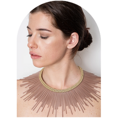 Sunburst Necklace Caramello