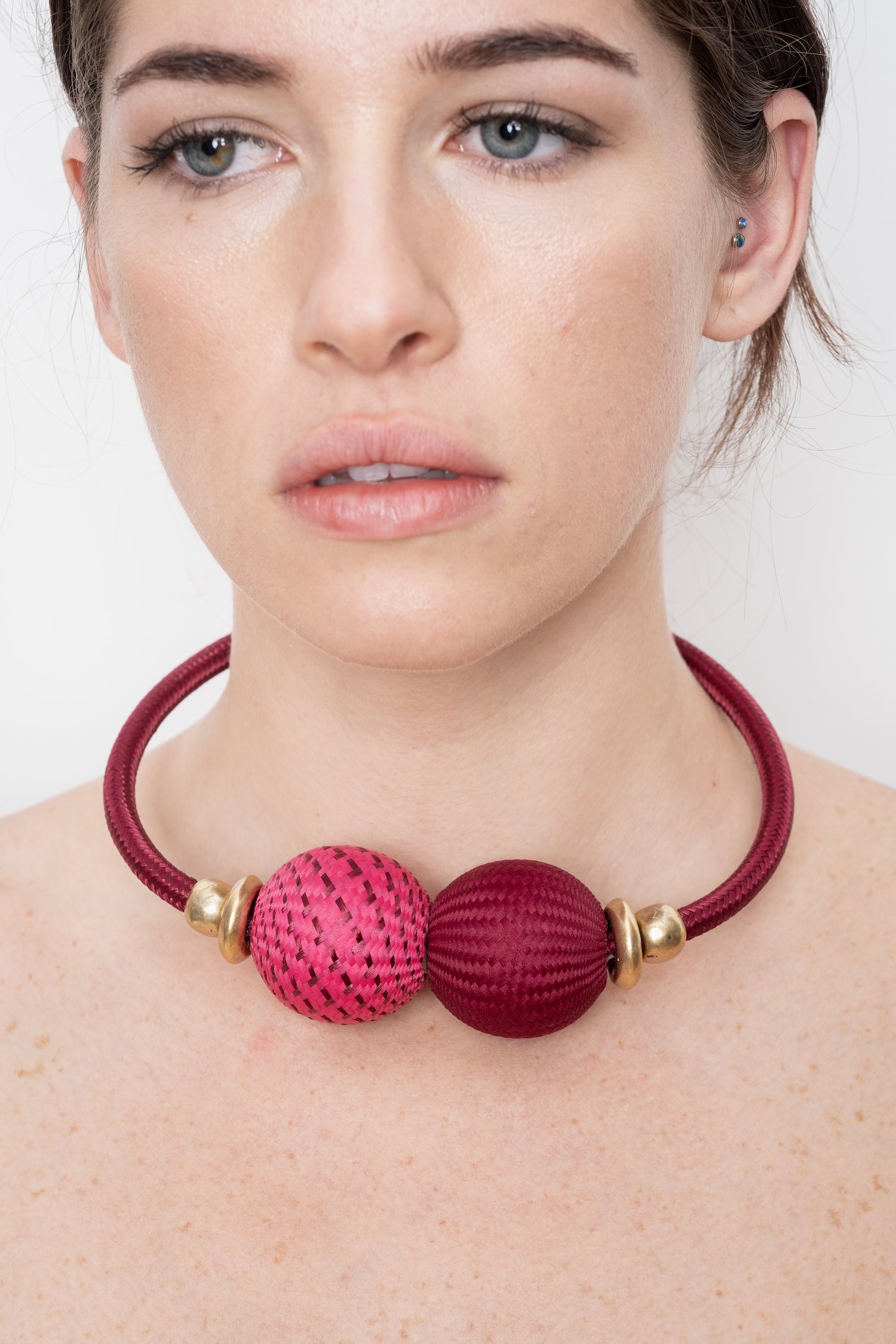 Baller Necklace Berry Pink