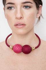 Baller Necklace Berry Pink