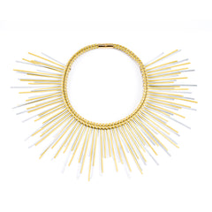 Sunburst Necklace Gold & Silver