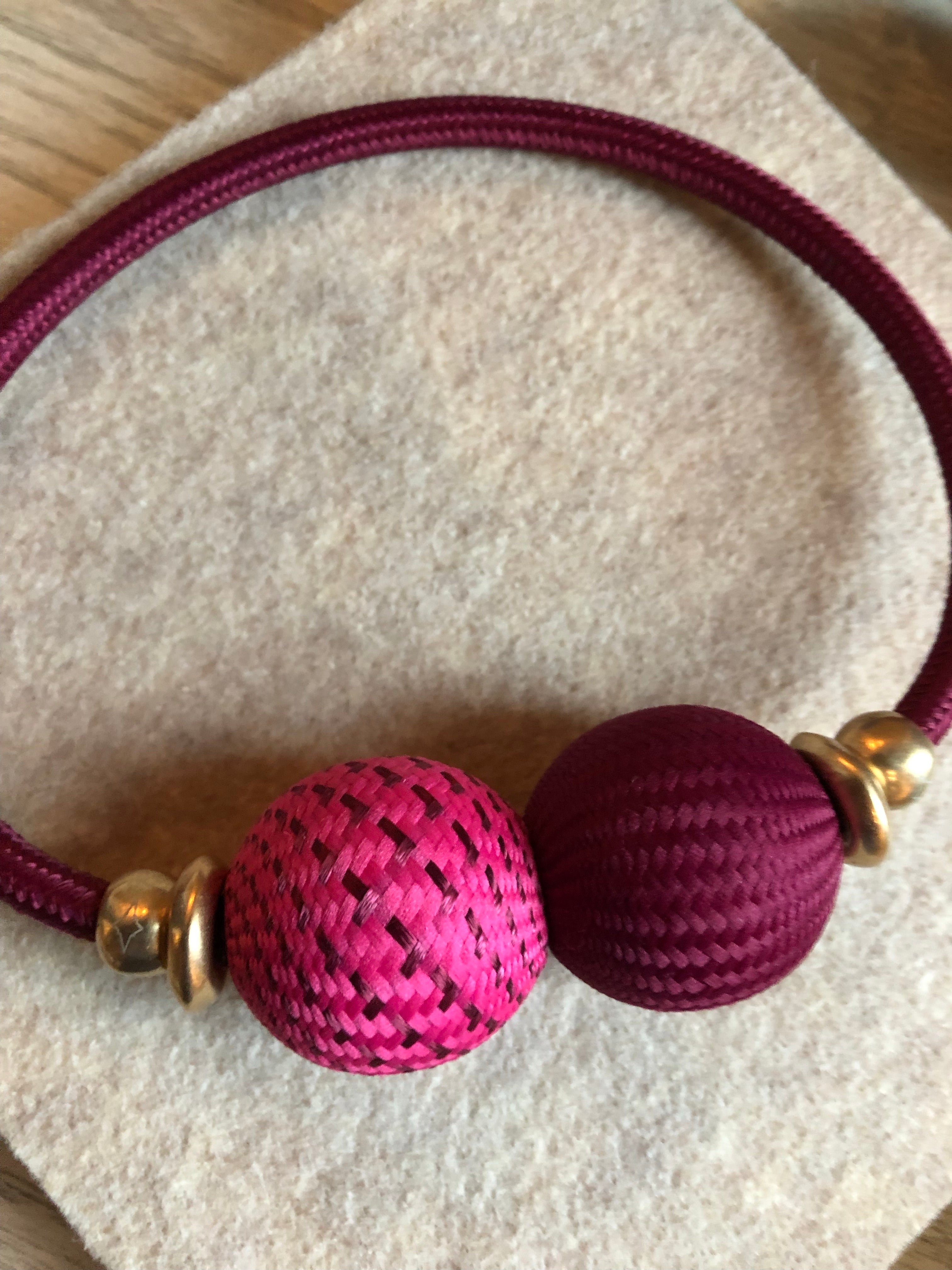 Baller Necklace Berry Pink