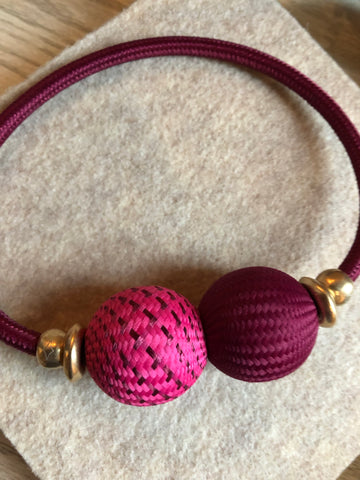 Baller Necklace Berry Pink